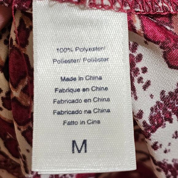 Oscar De La Renta Kaftan Robe Womens M Vintage Romantic Resortwear Satin Lounge - Picture 10 of 10